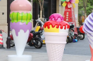 户外广场玻璃钢冰淇淋模型雕塑装饰小品