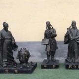 复古仿铜玻璃钢毕昇雕塑
