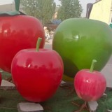 创意仿真玻璃钢苹果水果雕塑摆件