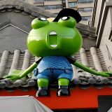 当想象触手可及创意玻璃钢卡通雕塑的定制艺术