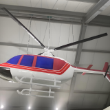 玻璃钢仿真直升飞机雕塑，让梦想落地生花