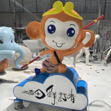 卡通玻璃钢孙悟空雕塑经典IP与工艺的完美融合