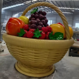 玻璃钢仿真水果篮雕塑，定制你的生活美学