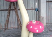 广东地产定制蘑菇雕塑美化小区环境