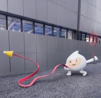 体育公园玻璃钢卡通动漫雕塑