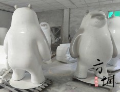玻璃钢白熊动物雕塑