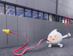 体育公园玻璃钢卡通动漫雕塑