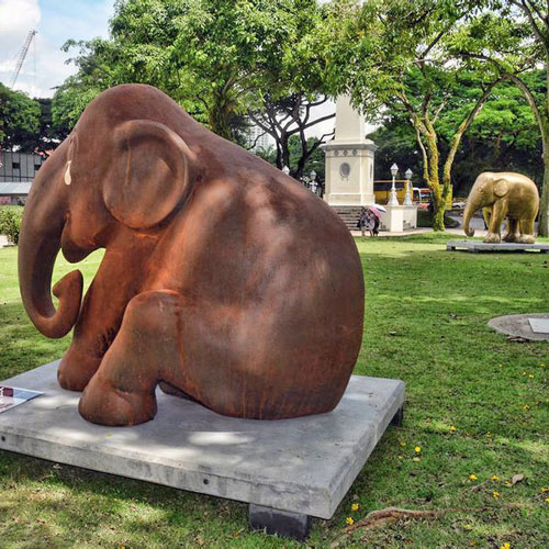 小区景观大象雕塑