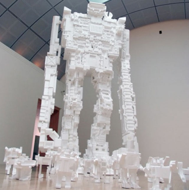 公共空间机器人雕塑