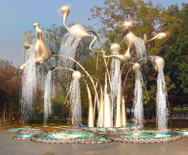 广场水景雕塑