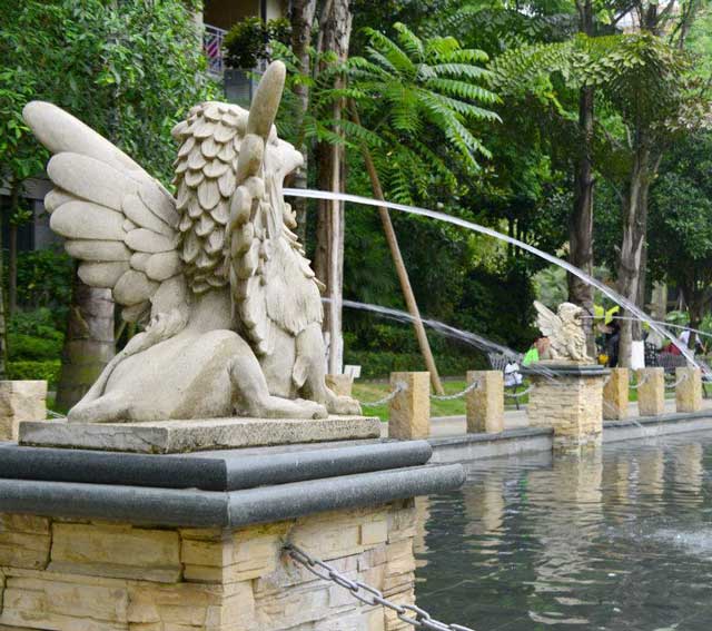 喷泉狮子水景雕塑